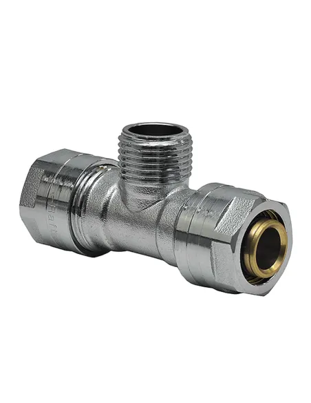 Трійник Raftec РН 20х1/2х20 мм, для металопластикових труб