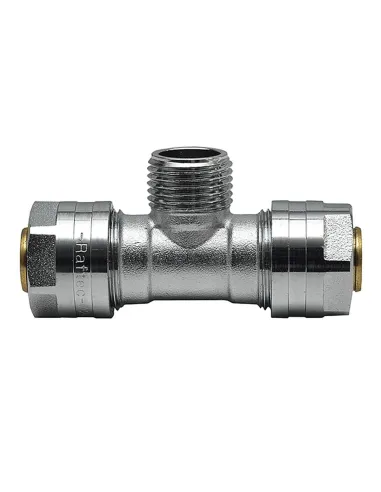 Тройник Raftec РН 20х1/2х20 мм, для металлопластиковых труб