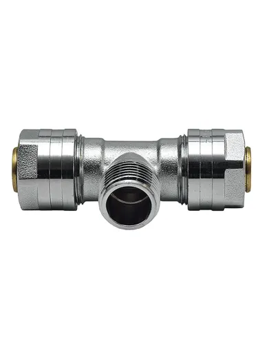 Трійник Raftec РН 20х1/2х20 мм, для металопластикових труб