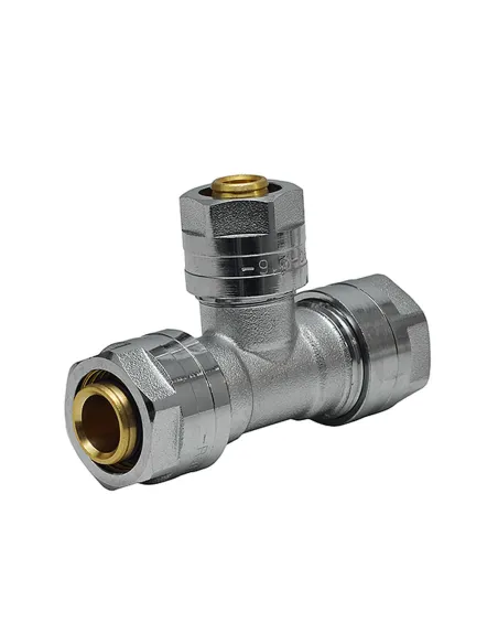 Тройник Raftec 20x16x20 мм, для металлопластиковых труб