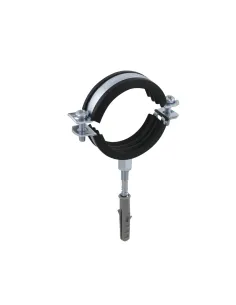 Хомут для труби 59 - 62 мм Raftec сірий у зборі з гвинтом 8 х 100 та дюбелем