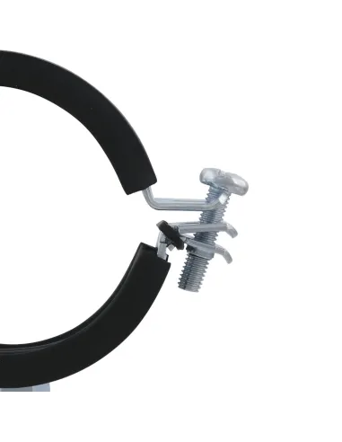 Хомут для труби 59 - 62 мм Raftec сірий у зборі з гвинтом 8 х 100 та дюбелем