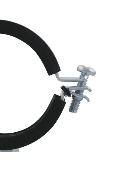 Хомут для труби 59 - 62 мм Raftec сірий у зборі з гвинтом 8 х 100 та дюбелем