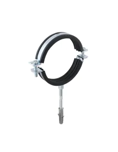 Хомут для труби 101 - 106 мм Raftec сірий у зборі з гвинтом 8 х 100 та дюбелем