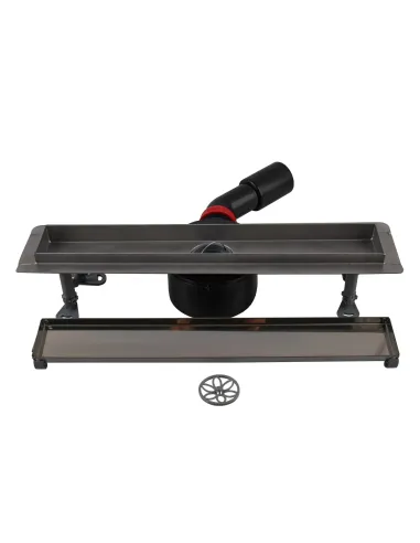 Душовий трап Tillo TM256-C-40, лінійний, сухий затвор