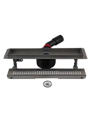 Душовий трап Tillo TM256-40, лінійний, сухий затвор