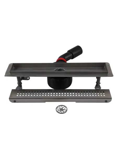 Душовий трап Tillo TM256-40, лінійний, сухий затвор