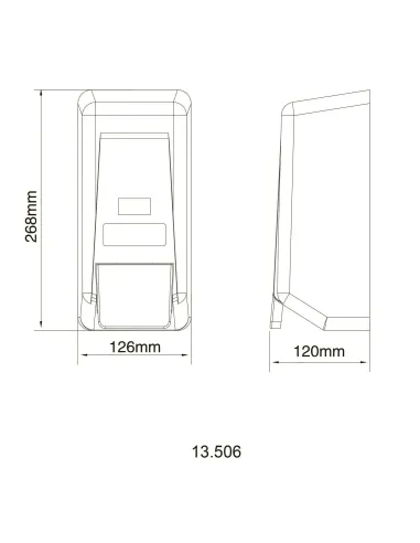 Дозатор жидкого мыла Hotec 13.506 ABS White для ванной