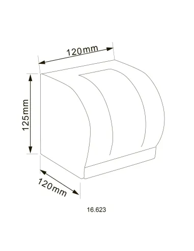 Держатель для туалетной бумаги Hotec 16.623а Stainless Steel