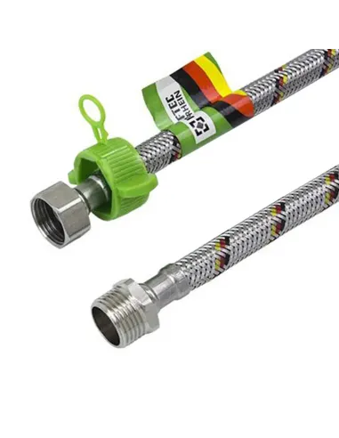 Шланг для підведення води Raftec 1/2 дюйма ВН, 0.6 метра, нержавіюча сталь