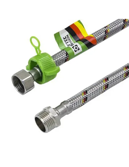 Шланг для підведення води Raftec 1/2 дюйма ВН, 0.6 метра, нержавіюча сталь