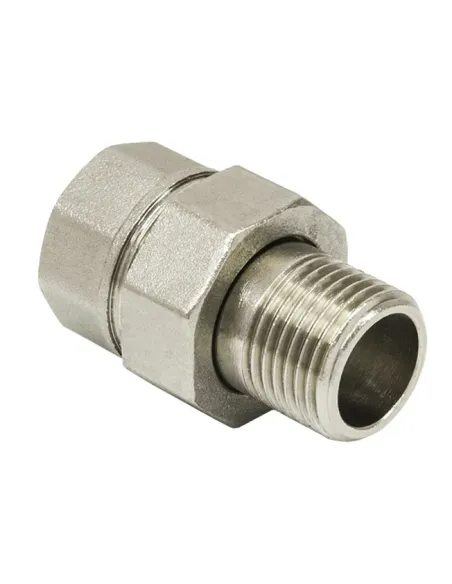 Сгон-американка Raftec DN20 3/4 дюйма прямой, никель