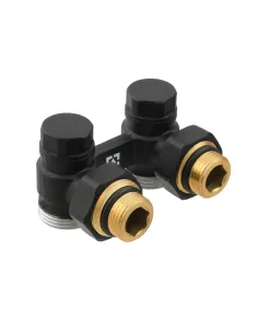 Вузол нижнього підключення радіатора Raftec DHRKA11-B 1/2х3/4 дюйма, кутовий