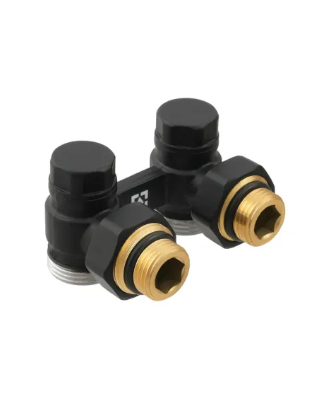 Узел нижнего подключения радиатора Raftec DHRKA11-B 1/2х3/4 дюйма, угловой