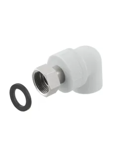 Муфта Raftec 25х3/4 дюйма, з накидною гайкою, для поліпропіленових труб, кутова