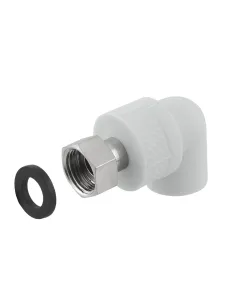 Муфта Raftec 20х1 дюйм, з накидною гайкою, для поліпропіленових труб, кутова