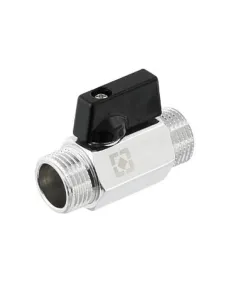 Кран кульовий прямий Raftec PN10 ПН 1/2 дюйма, міні, напівметелик, латунний