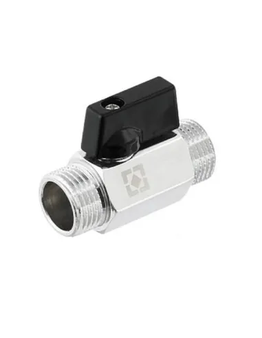 Кран шаровой прямой Raftec PN10 НН 1/2 дюйма, мини, полубабочка, латунный