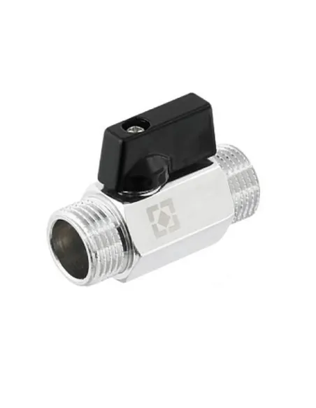 Кран кульовий прямий Raftec PN10 ПН 1/2 дюйма, міні, напівметелик, латунний