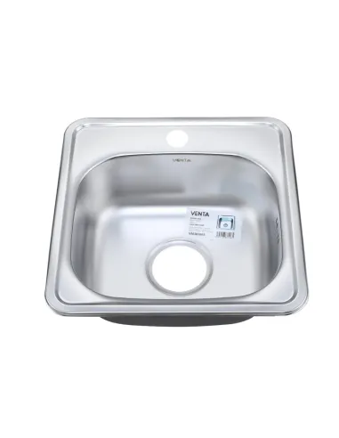 Мойка для кухни квадратная Venta VM38386S, 380х380х170 мм, из нержавеющей стали