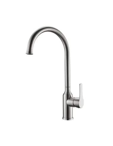 Смеситель для кухни Venta VL412US нержавеющая сталь, однорычажный