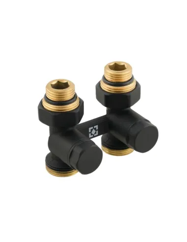 Комплект термостатический для радиатора Raftec BLACK 1/2 дюйма, прямой