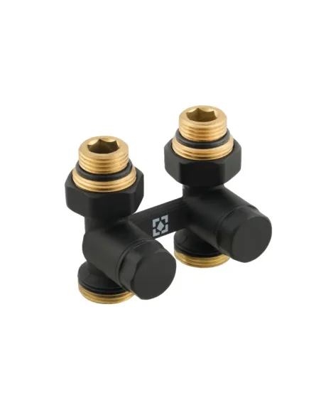 Комплект термостатический для радиатора Raftec BLACK 1/2 дюйма, прямой