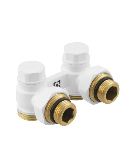 Комплект термостатический для радиатора Raftec WHITE 1/2 дюйма, угловой