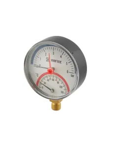 Термоманометр Raftec 80 мм, 1/2 дюйми, нижнє підключення