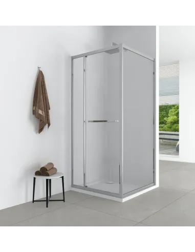 Душова кабіна без піддону Bravo DUNAJEC N90MS, квадратна