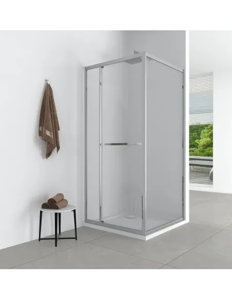 Душова кабіна без піддону Bravo DUNAJEC N90MS, квадратна