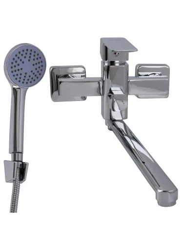 Змішувач для ванни Domino Malta DMS-208 з душовим набором, хром.