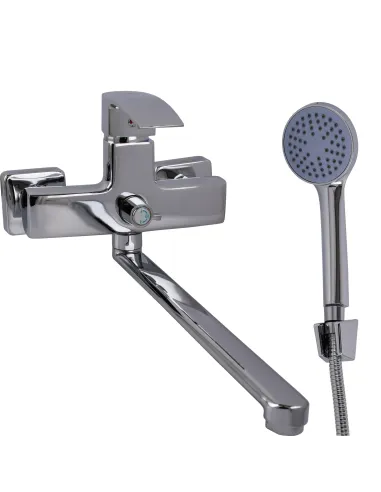 Змішувач для ванни Domino Rondo DND-208 з душовим набором, хром.