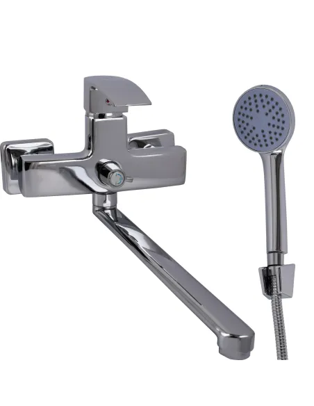 Змішувач для ванни Domino Rondo DND-208 з душовим набором, хром.