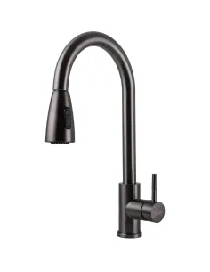 Смеситель для кухни Ecomix Stella STE-2031-GP, с выдвижным изливом