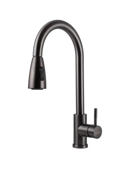 Смеситель для кухни Ecomix Stella STE-2031-GP, с выдвижным изливом