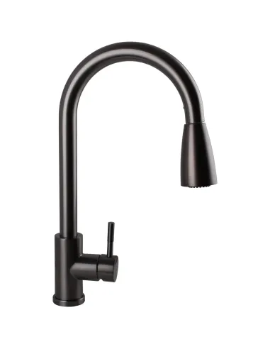 Смеситель для кухни Ecomix Stella STE-2031-GP, с выдвижным изливом