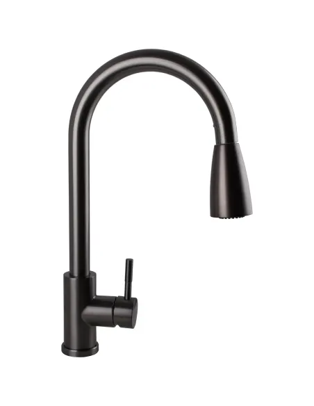 Смеситель для кухни Ecomix Stella STE-2031-GP, с выдвижным изливом