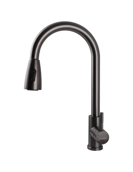 Смеситель для кухни Ecomix Stella STE-2031-GP, с выдвижным изливом