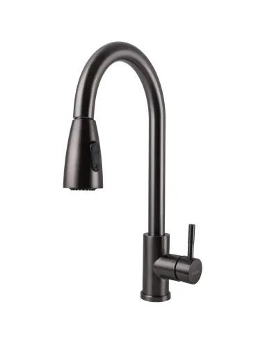 Смеситель для кухни Ecomix Stella STE-2031-GP, с выдвижным изливом