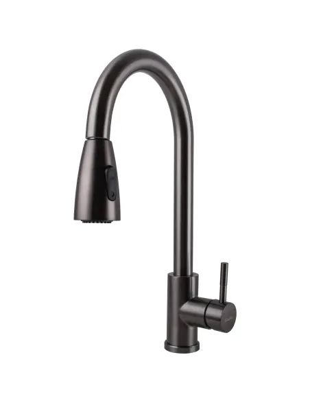 Смеситель для кухни Ecomix Stella STE-2031-GP, с выдвижным изливом