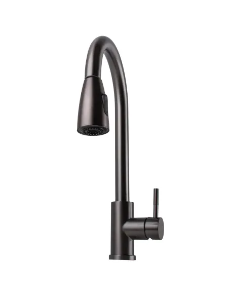 Смеситель для кухни Ecomix Stella STE-2031-GP, с выдвижным изливом