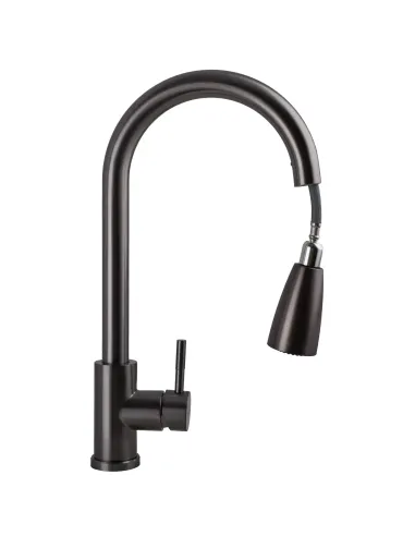 Смеситель для кухни Ecomix Stella STE-2031-GP, с выдвижным изливом