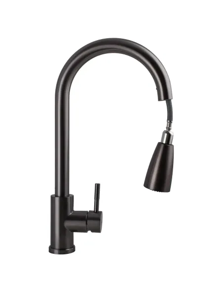 Смеситель для кухни Ecomix Stella STE-2031-GP, с выдвижным изливом