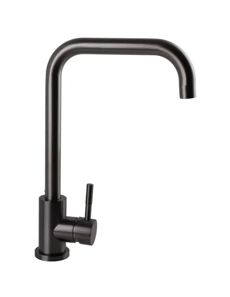 Змішувач для кухні Ecomix Stella STE-203L-GP нержавіюча сталь