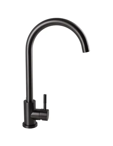 Змішувач для кухні Ecomix Stella STE-203S-GP нержавіюча сталь