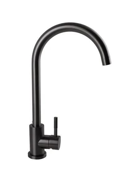 Змішувач для кухні Ecomix Stella STE-203S-GP нержавіюча сталь