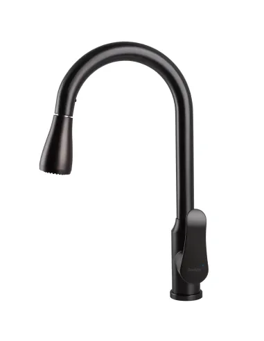 Смеситель для кухни Ecomix Stella STL-2031-GP нержавеющая сталь, с душевой насадкой