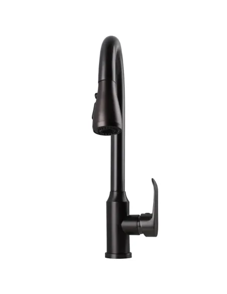 Смеситель для кухни Ecomix Stella STL-2031-GP нержавеющая сталь, с душевой насадкой