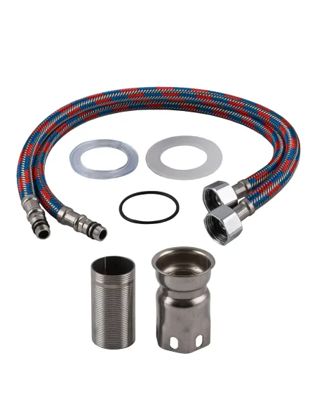 Смеситель для кухни Globus Lux Kubus SKU-203S-GP нержавеющая сталь